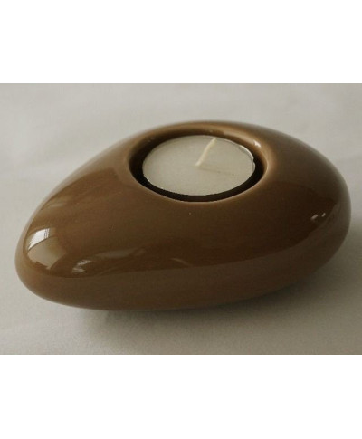 Świecznik - Cappuccino - Ceramika - 12cm