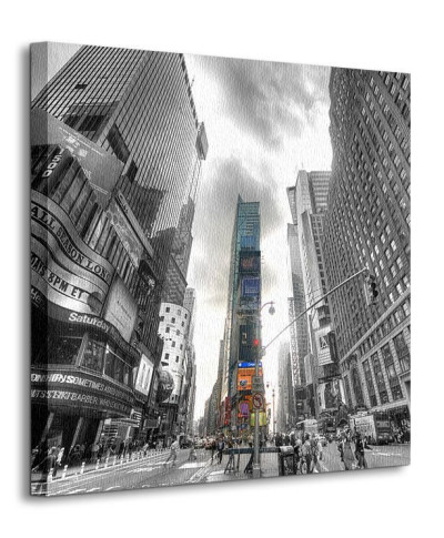 Obraz na płótnie - Times Square Silver (New York) - 40x40 cm