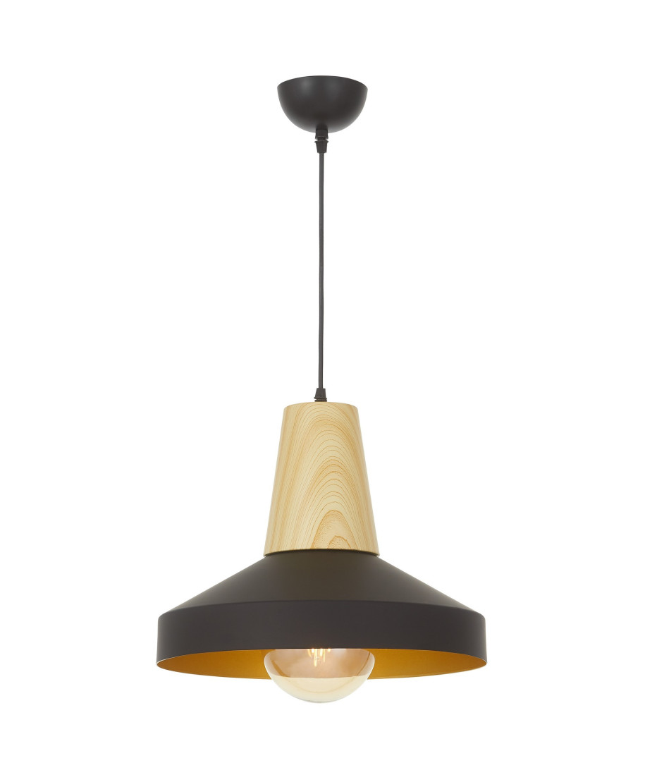 LAMPA WISZĄCA LOFT CZARNA ZOLI W1