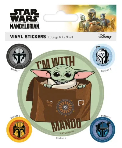 The Mandalorian S3 I'm With Mando - naklejki