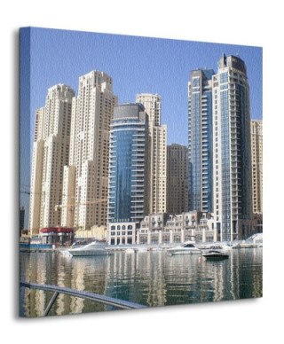 Obraz na płótnie - Dubai Marina Buildings - 40x40 cm