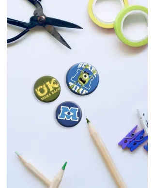 Uniwersytet Potworny - zestaw 6 przypinek