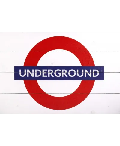 Obraz na drewnie - London Underground Sign