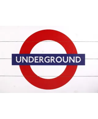 Obraz na drewnie - London Underground Sign