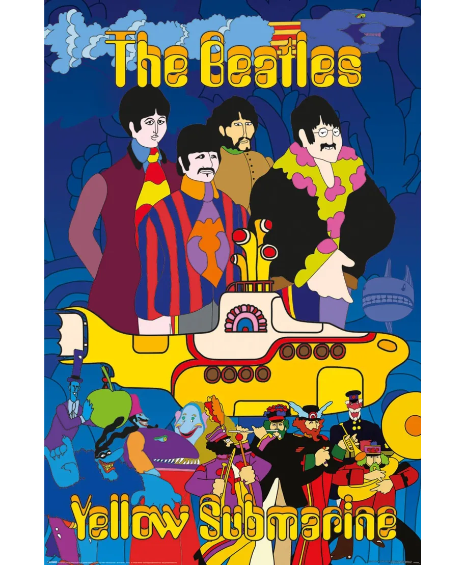 The Beatles Yellow Submarine - plakat