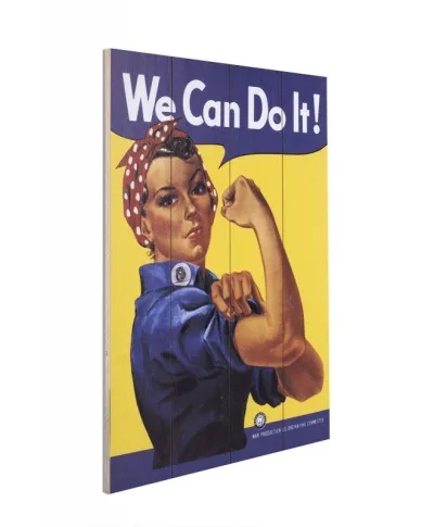 Obraz na drewnie - Rosie The Riveter