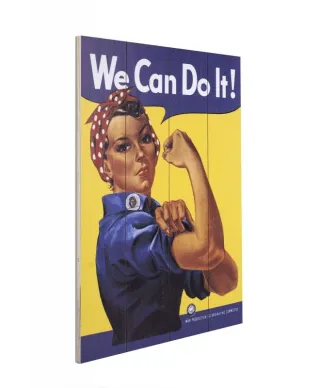 Obraz na drewnie - Rosie The Riveter