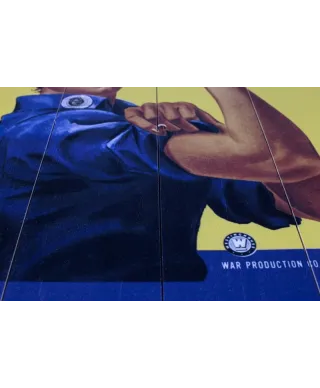 Obraz na drewnie - Rosie The Riveter
