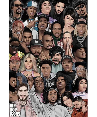 Hip Hop Icons - plakat