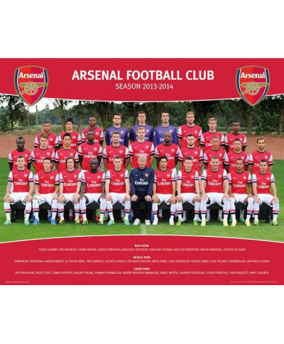 Arsenal zdjęcie drużynowe 13/14 - plakat