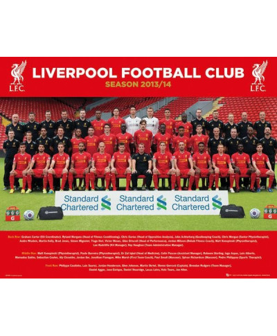 Liverpool zdjęcie drużynowe 13/14 - plakat