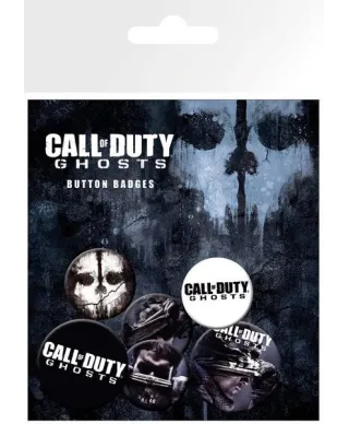 Call Of Duty Ghosts Logo - zestaw 6 przypinek