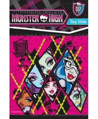 Monster High grupa - naklejka
