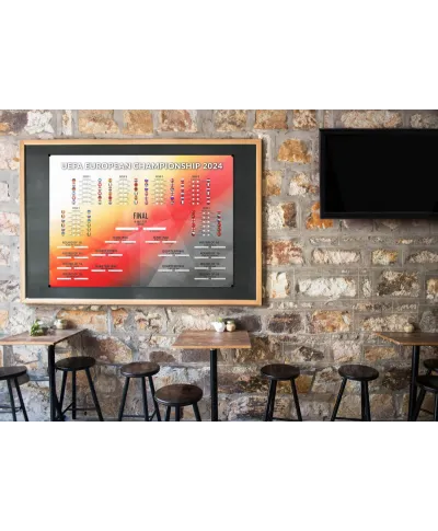 Tabela Mistrzostw Europy w Piłce Nożnej 2024 - plakat w wersji angielskiej