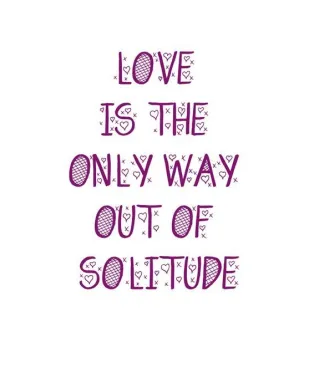 Love is the only way - plakat