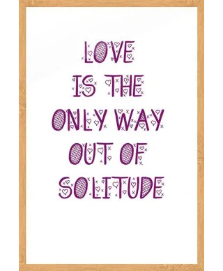 Love is the only way - plakat