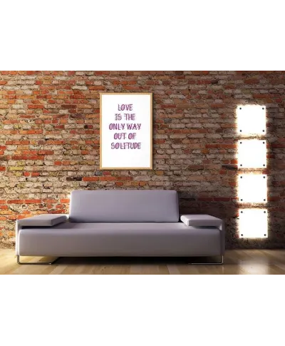 Love is the only way - plakat