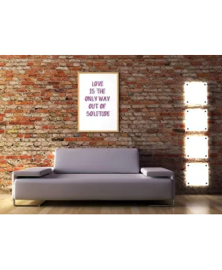 Love is the only way - plakat