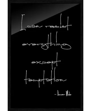 I can resist everything - plakat