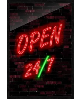 Open 24/7 - plakat