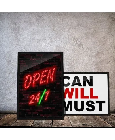 Open 24/7 - plakat