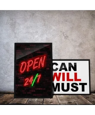 Open 24/7 - plakat
