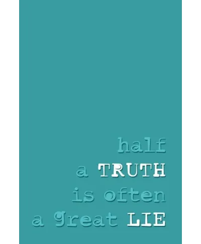 Half a truth - plakat