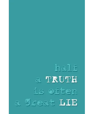 Half a truth - plakat