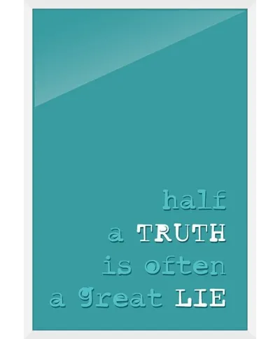 Half a truth - plakat