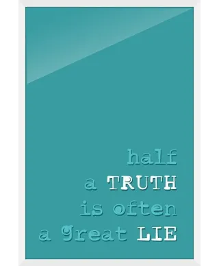 Half a truth - plakat