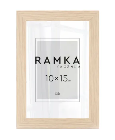 Ramka na zdjęcia 10x15 cm z podpórką Buk