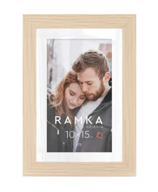 Ramka na zdjęcia 10x15 cm z podpórką Buk