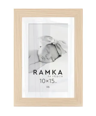 Ramka na zdjęcia 10x15 cm z podpórką Buk