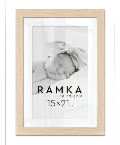 Ramka na zdjęcia 15x21 cm z podpórką Buk