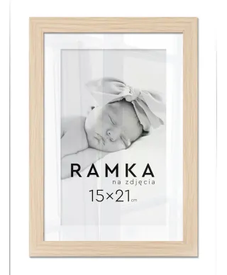 Ramka na zdjęcia 15x21 cm z podpórką Buk