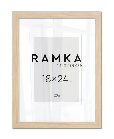 Ramka na zdjęcia 18x24 cm z podpórką Buk