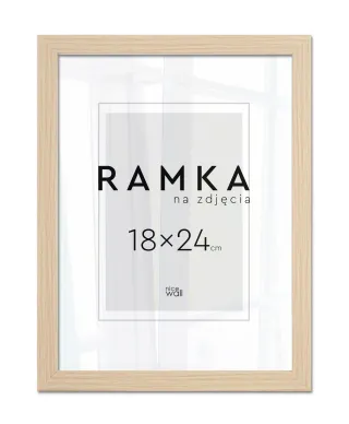 Ramka na zdjęcia 18x24 cm z podpórką Buk