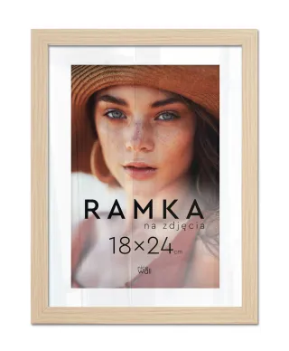 Ramka na zdjęcia 18x24 cm z podpórką Buk