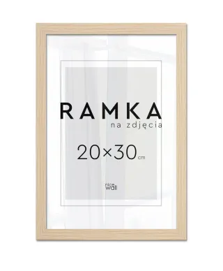 Ramka na zdjęcia 20x30 cm z podpórką Buk