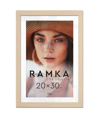 Ramka na zdjęcia 20x30 cm z podpórką Buk