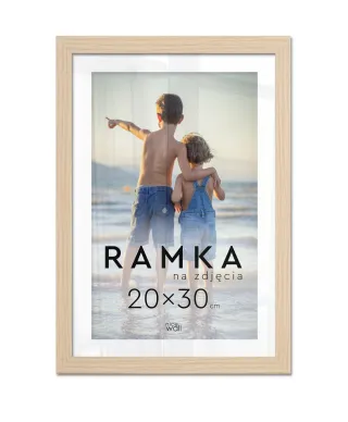 Ramka na zdjęcia 20x30 cm z podpórką Buk