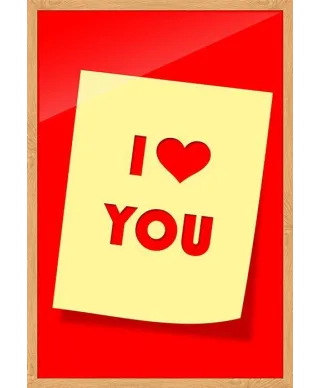 I love you - plakat