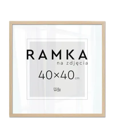 Ramka na zdjęcia 40x40 cm Buk