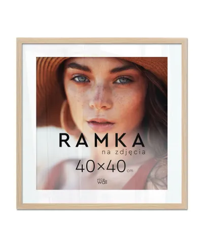 Ramka na zdjęcia 40x40 cm Buk