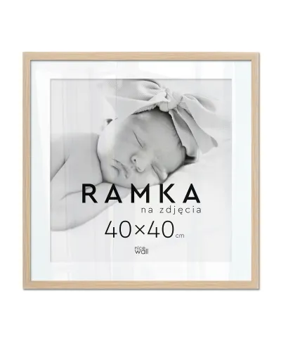 Ramka na zdjęcia 40x40 cm Buk