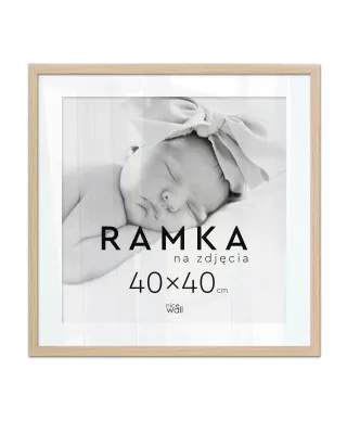 Ramka na zdjęcia 40x40 cm Buk