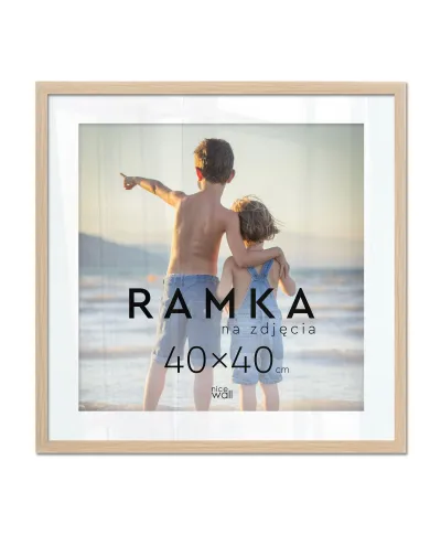 Ramka na zdjęcia 40x40 cm Buk