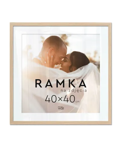 Ramka na zdjęcia 40x40 cm Buk
