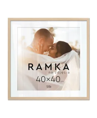 Ramka na zdjęcia 40x40 cm Buk