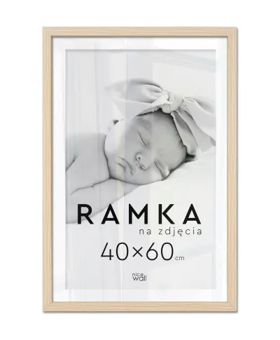 Ramka na zdjęcia 40x60 cm Buk